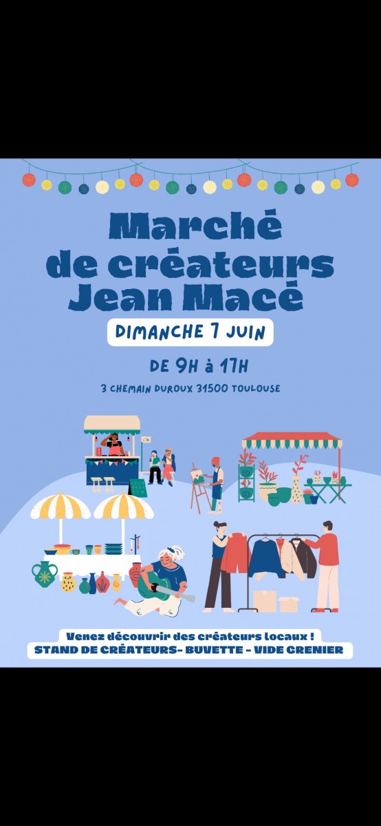 Marché des Créateurs Jean Mace Toulouse (Côte pavée)